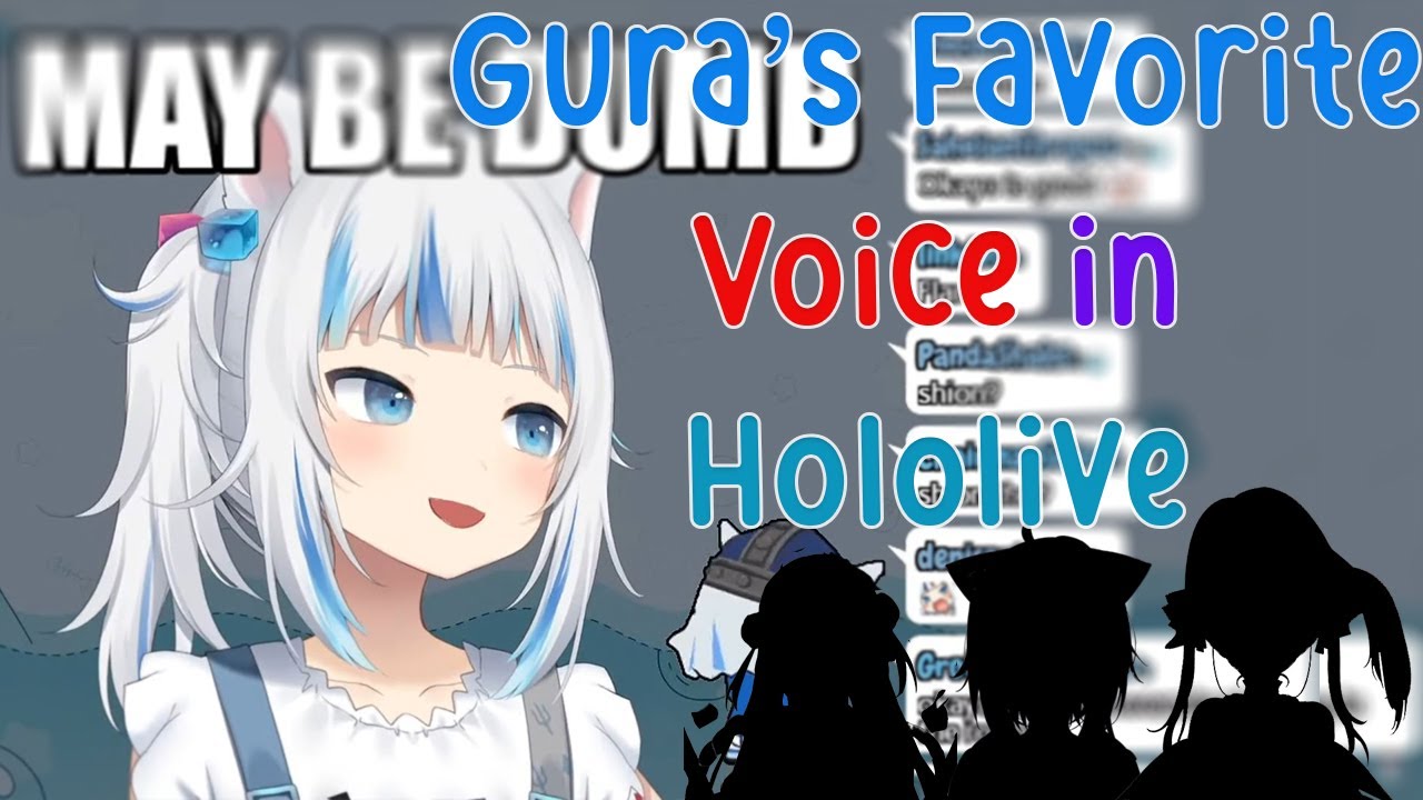 Who is Gura's Favorite Voice in Hololive?