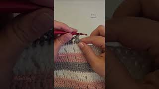 Block Mesh Stitch 2 Row Repeat Crochet Pattern | LEFT HANDED CROCHET #crochettutorial #easycrochet