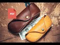 How to make a leather Glasses case/Сделать футляр для очков из кожи, выкройка pdf