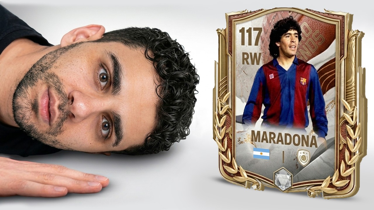 اول يوتيوبر يستلم كرت مارادونا 117 في العالم لأول مره 😱 !!