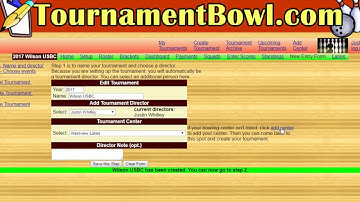 Tournamentbowl.com: How to create an association tournament