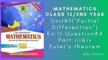 Exercise  11 2nd year mathematics | class 12 exercise 11 | ex 11 q4 class 12 math new book