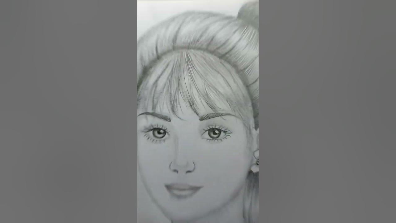 Transition of Cute girl drawing 🥰 recreation of farjana drawing 