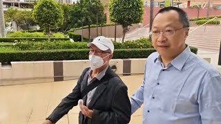 第二場直播 何伯判入獄2個月緩刑2年賠償事主$2000 開庭後屯門法院 10月21日 東張西望何伯何太 鹹伯與河馬