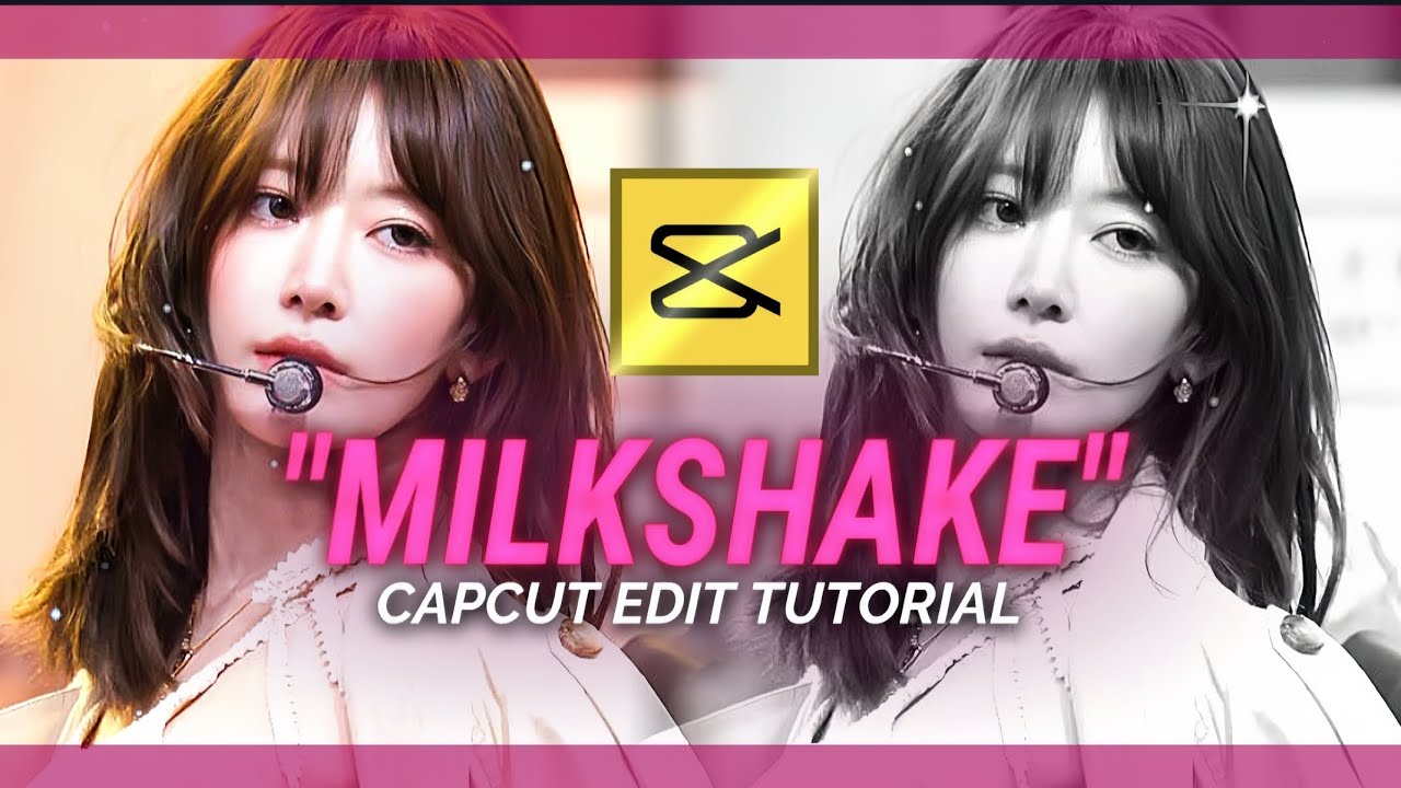 "MILKSHAKE" Tiktok trend capcut editing tutorial 