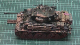 maquette char sherman M4A3E8 FURY