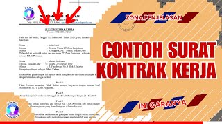 Contoh Surat Kontrak Kerja di Word