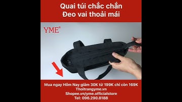 [Chính hãng] YTO1 Túi tote có khóa miệng Nam Nữ  YME đi làm đi học đựng được máy tính 13.5inh