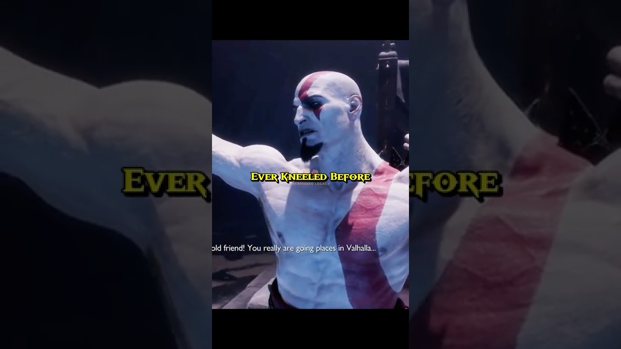 Кратос вставал на колени всего 2 раза в своей жизни‼️ 