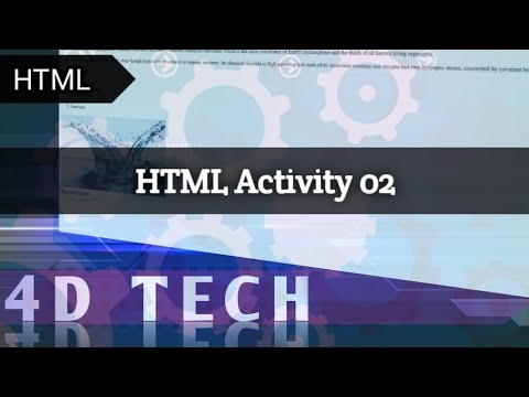 HTML and CSS Activity 02 - YouTube