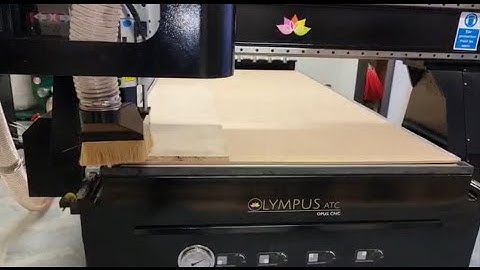 Olympus ATC CNC Router Cutting 5mm Extruded Acrylic