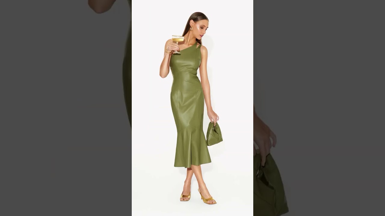 Leather Dress fyp 🔥😀🎉 