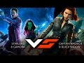 Geektyrant vs  captain america  black widow vs starlord  gamora