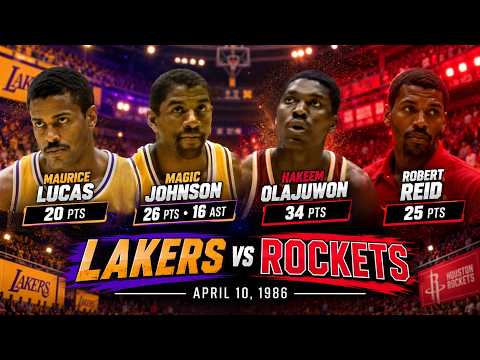 Lakers Edge the Rockets in a Thriller 🔥 1986 Condensed Game Highlights