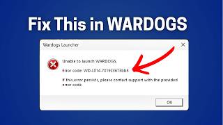 Fix WARDOGS Error Code: WD-L014