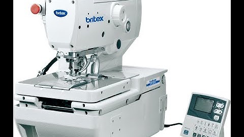 Britex BR-9820 full option computer control Eyelet Button Holing Machine.