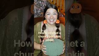 How to crochet a pumpkin pillow for beginners!