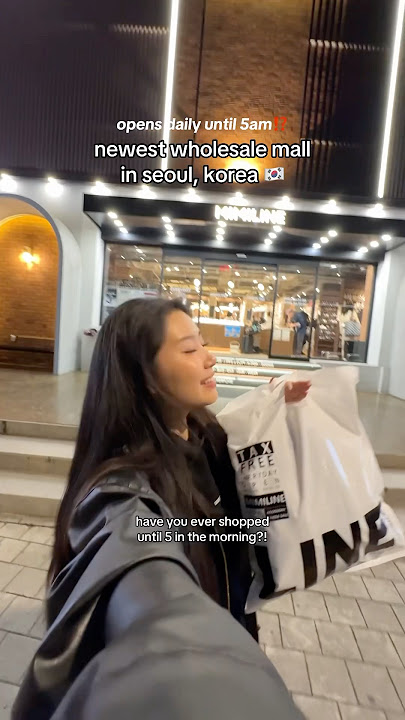 newest wholesale mall in seoul, korea  #korea #seoul #travelvlog #shoppingvlog #travelblogger