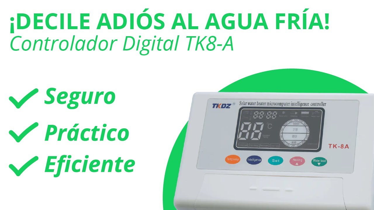TK-8A: El controlador inteligente para tu termo solar 🌞💧