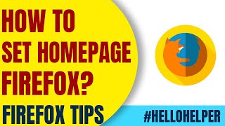 how to set homepage in firefox browser – set google as homepage - 2020