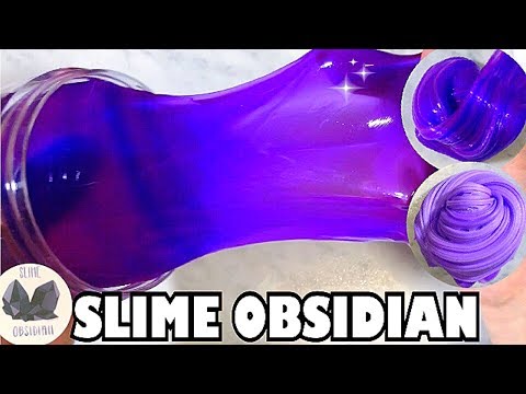 【SLIME OBSIDIAN?.◌ウルトラバイオレット?.◌】【ASMR】100% honest slime review