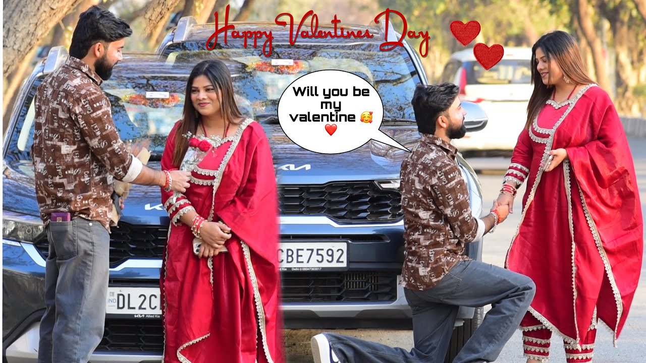 Valentine’s Day Special ❤️💐Somesh ने दिया surprise Sana ko 💕🥰| Somesh Brijwasi | 