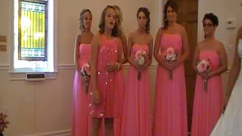 Ashley sings At Last for David and Amy Gault's Wed...