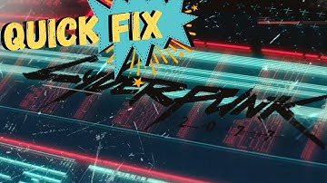 Cyberpunk 2077 Crashing on Load Screen Fixed!