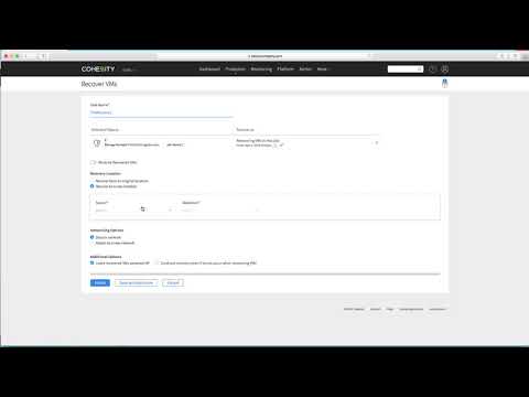 Cohesity Remote Recovery