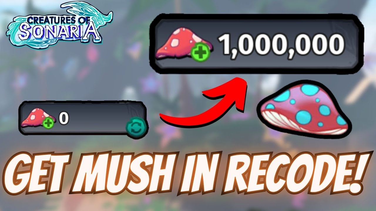 How to make 1k mush in.a hour!  Roblox Creatures of Sonaria Amino