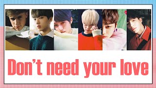 Video thumbnail of "[THAISUB] NCT DREAM X HRVY - Don’t Need Your Love #เล่นสีซับ"