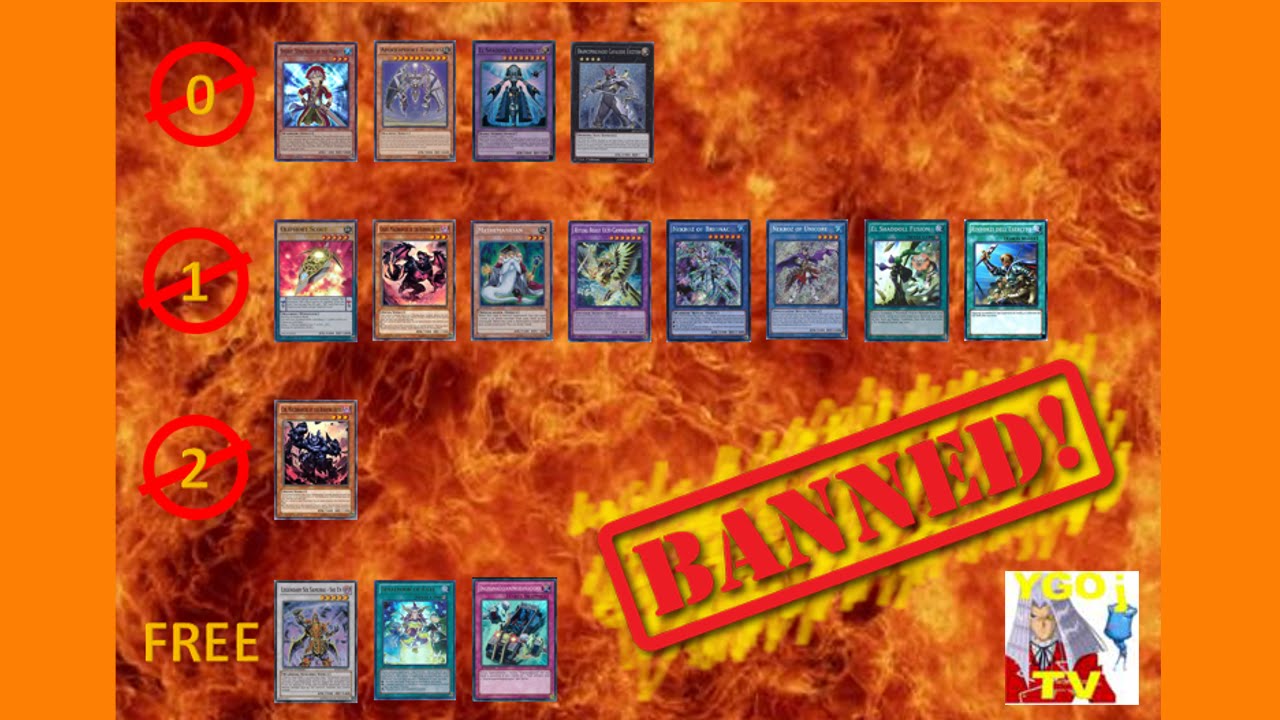 Carte Bandite Di Yu Gi Oh [YU-GI-OH!] #1 Banned list November 2015 (Lista carte bandite Novembre