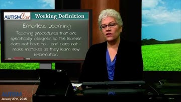 Autism Jargon: Errorless Learning