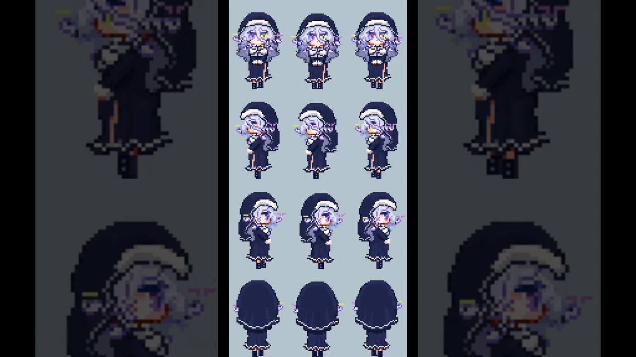 アクおど作者がシスターのドット絵描いてみた　#アクアリウムは踊らない #イラスト