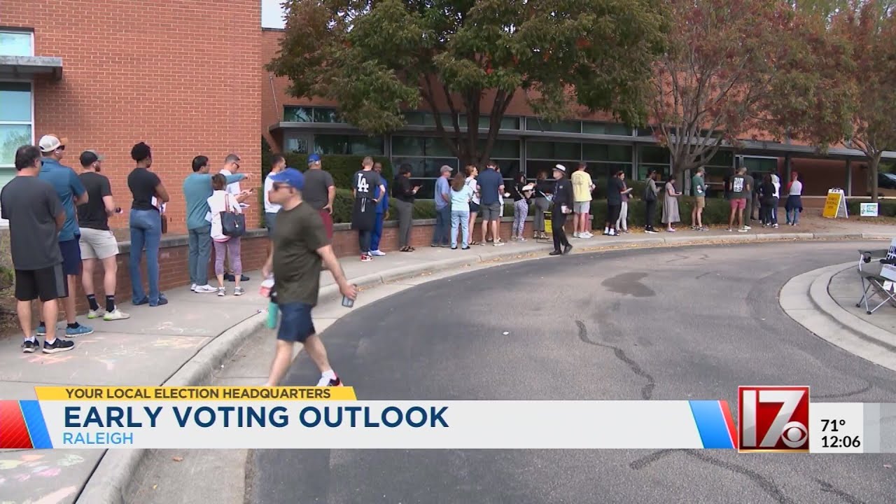 Early voting outlook as election time ends in Raleigh - YouTube