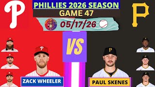Philadelphia Phillies @ Pittsburgh Pirates LIVE 3D Mode | Radio-Style Play-by-Play #phillies