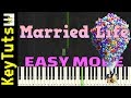 Learn to Play Married Life from Up - Easy Mode [Piano Tutorial] (Synthesia)