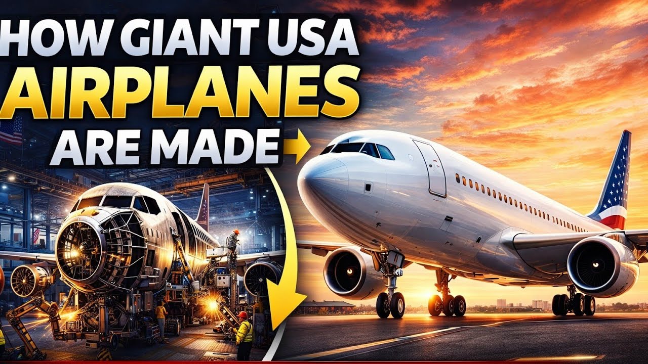 Manufacturing of Airoplan ✈️in factory of america Hd 8K 