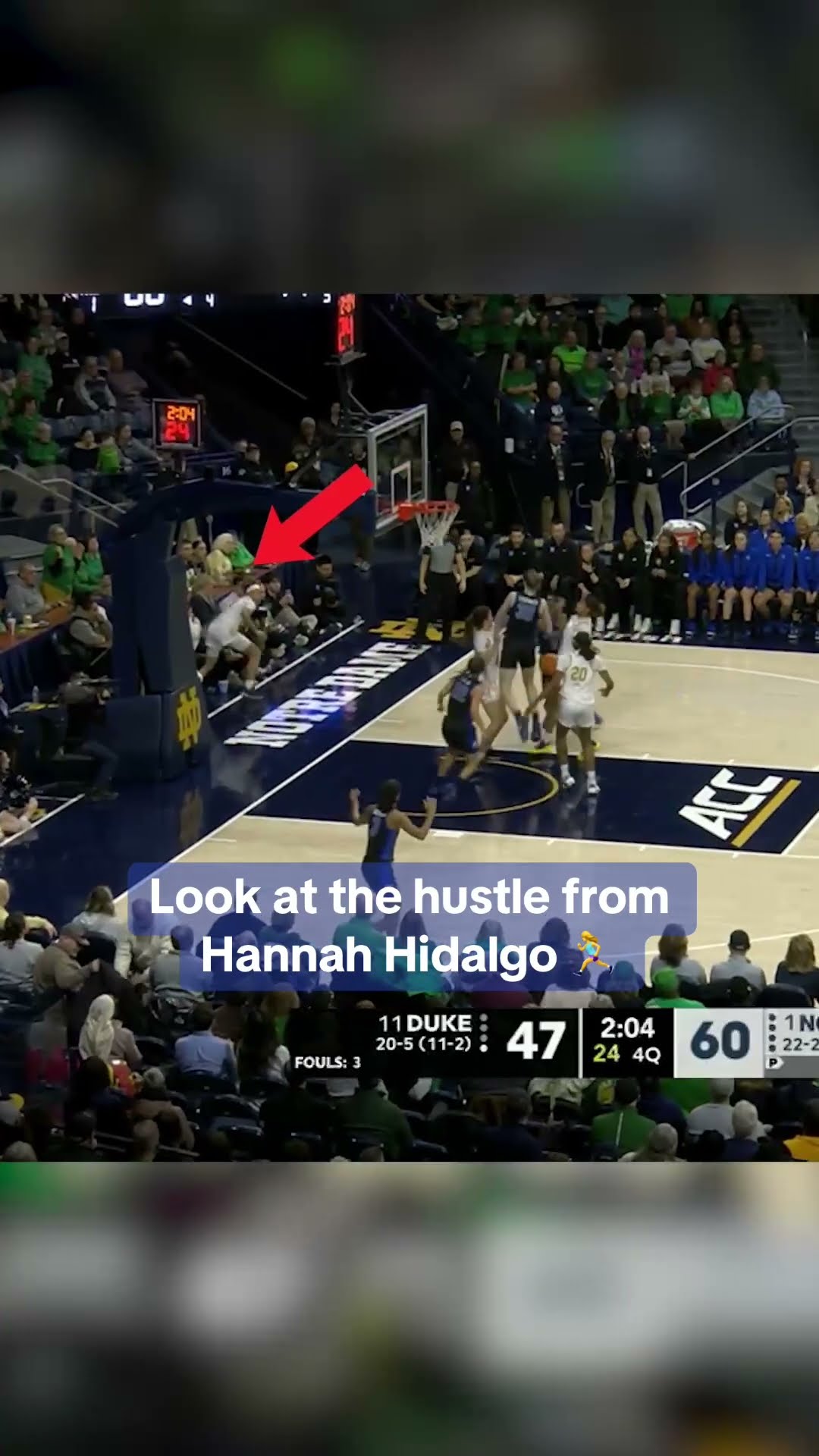 Never gave up on the play ?