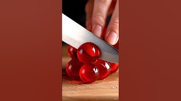 Glass Grapes Cut in Macro Close-Up | Relaxing ASMR #asmr #food #shorts