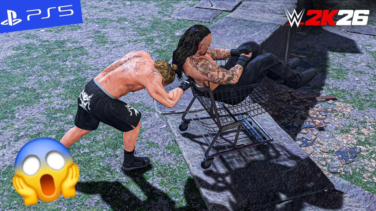 WWE 2K26 - Lesnar Wrecks Taker – Brutal | PS5