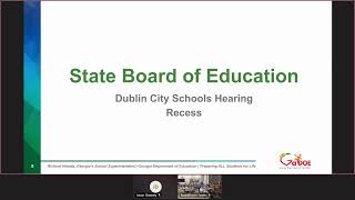 State Board of Education Dublin City Hearing (8/12/2026)