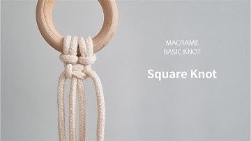 Macrame Basic Knot 2 I 마크라메 기본매듭 평매듭 (Square Knot)