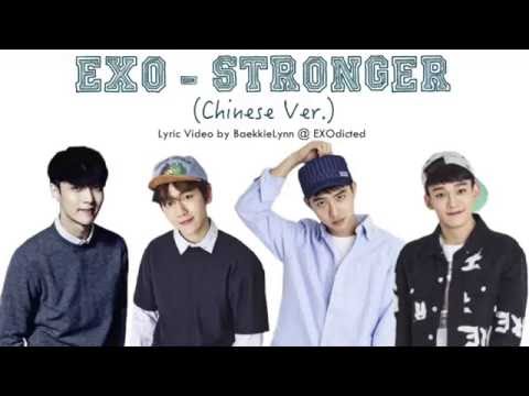 EXO - Stronger (Chinese Ver.) [Color Coded Chi/Pinyin/Eng Lyrics]