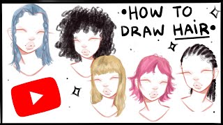 How To Draw Hair | step by step, EASY! screenshot 3