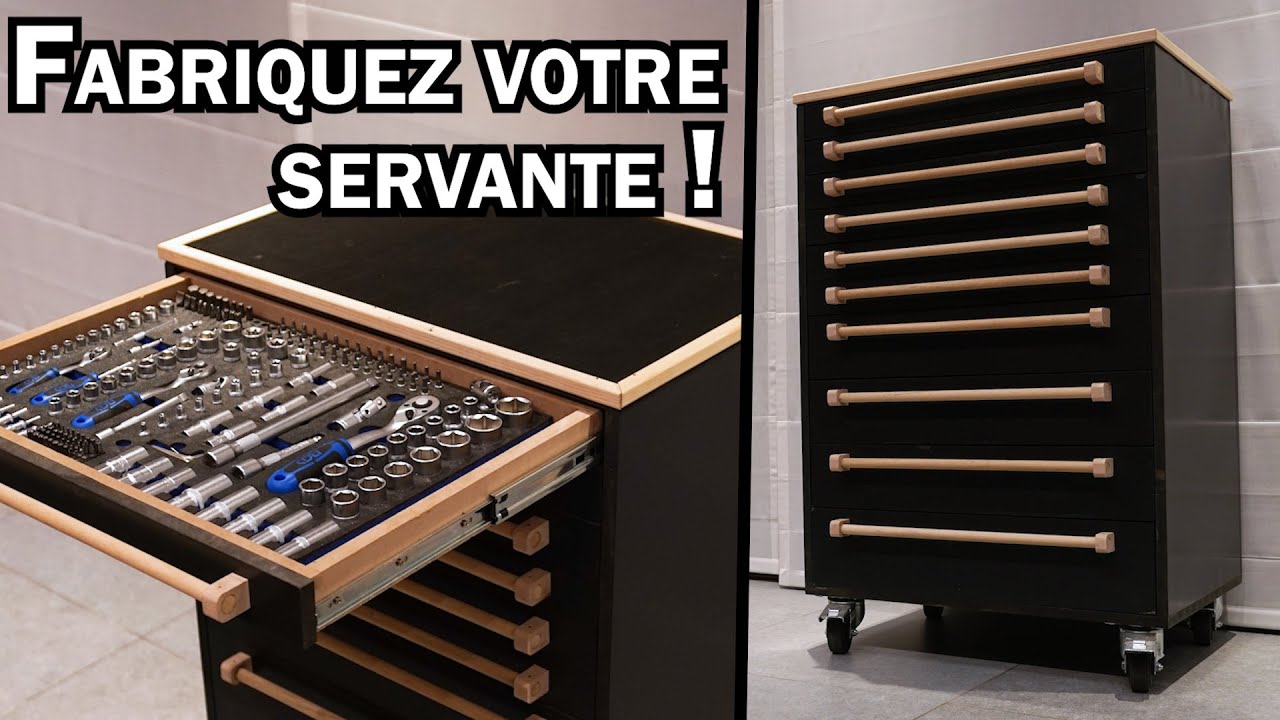 Fabriquez votre SERVANTE 10 TIROIRS en bois ! 