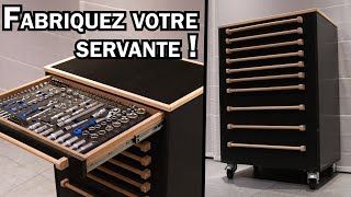 Fabriquez votre SERVANTE 10 TIROIRS en bois !