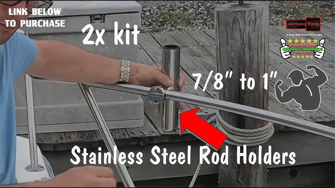 Making HOMEMADE FISHING ROD HOLDERS For BOAT (DIY/NO DRILLING