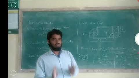 MOS - Elastic Constants and Poissons Ratio