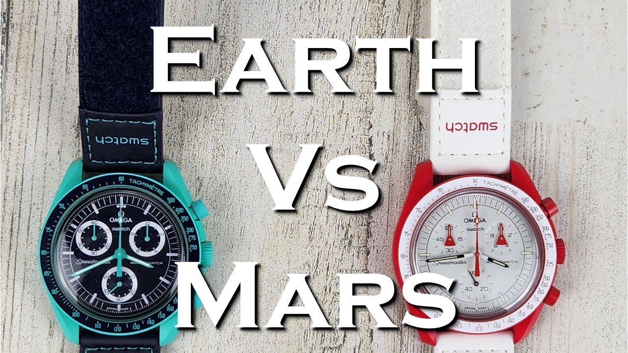 Omega MoonSwatch Mission On Earth Polar Lights Vs Mission To